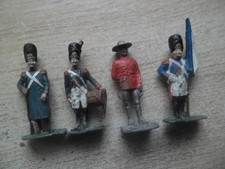 4x Bleifiguren,Soldaten,
