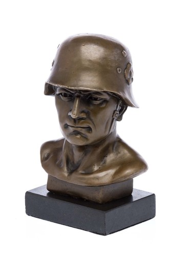 Bronzeskulptur büste soldat - bronzeskulptur,